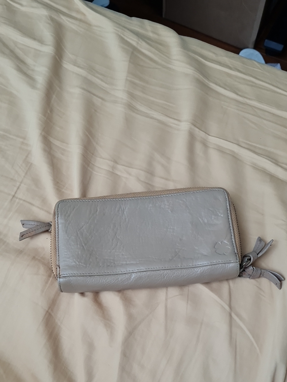 💥3for$15💥Lucky Brand Tan Zip-Around Wallet